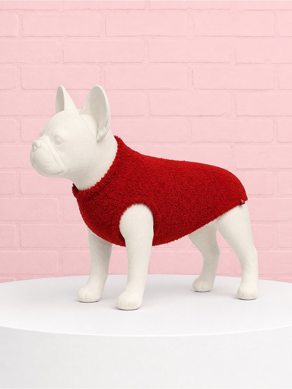 Barefoot Dreams Red Plush Dog Pullover